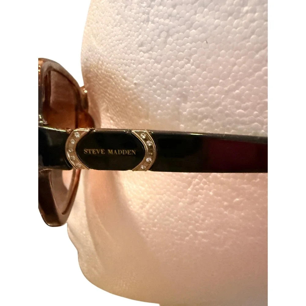 Steve Madden Y2K Glam Oversized Sunglasses Tortoise Brown Hollywood Coastal Chic